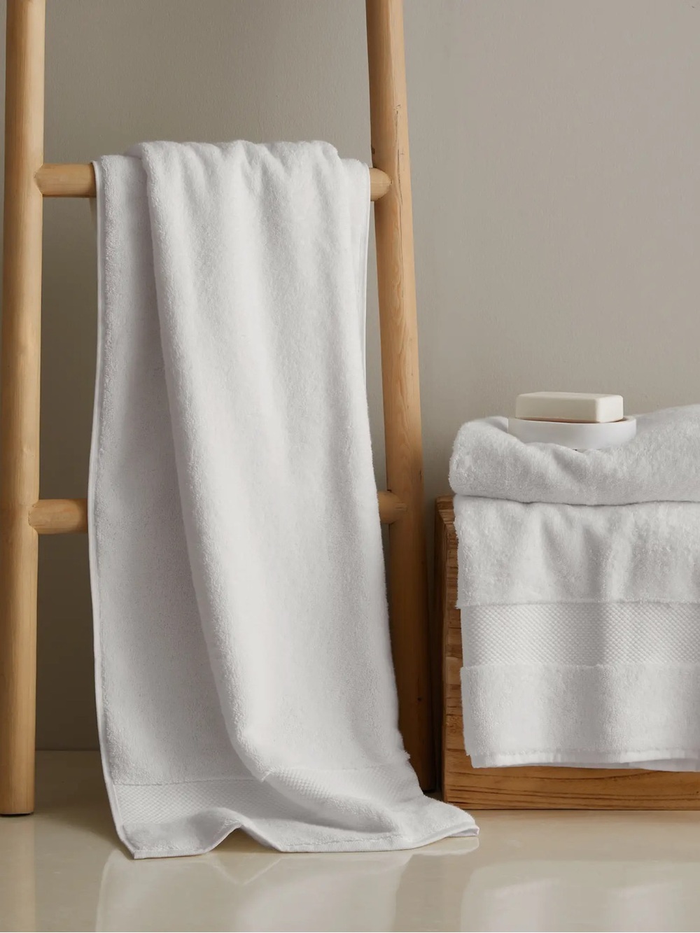 QUINCE Turkish Ultra Plush Bath Towel Silver 4204